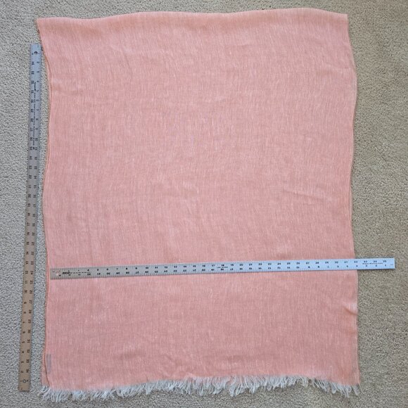 NWOT Eileen Fisher Linen Scarf Pink - Picture 8 of 8